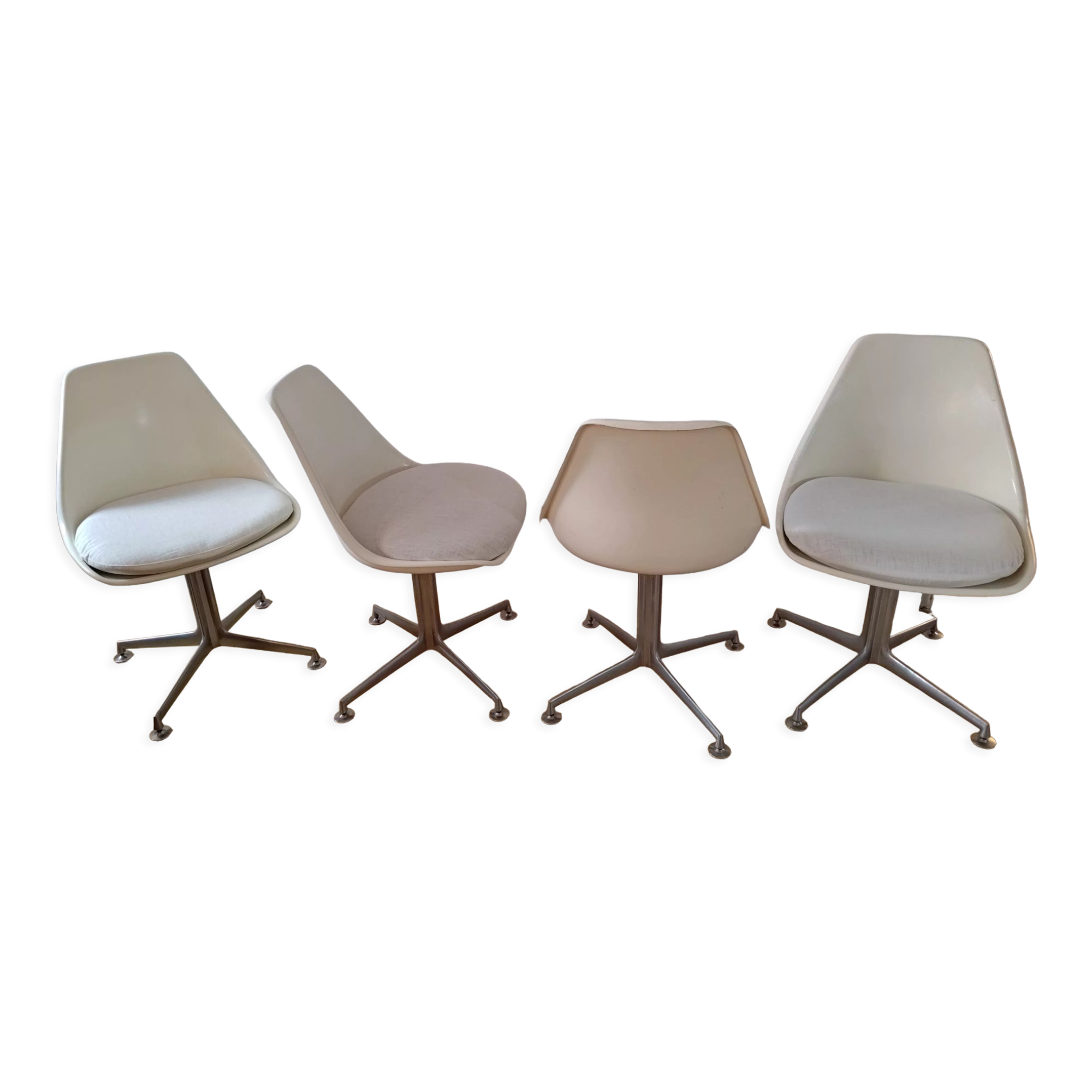 Set of 4 chairs Arkana model 116 by Maurice Burke