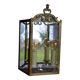 Antique glass wall light in brass