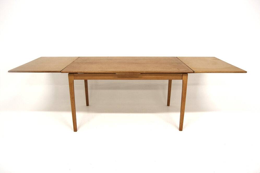 Oak "wallet" dining table, Sweden, 1960s