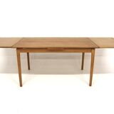 Oak "wallet" dining table, Sweden, 1960s
