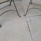 Pair folding garden chairs bistrot 1900 old