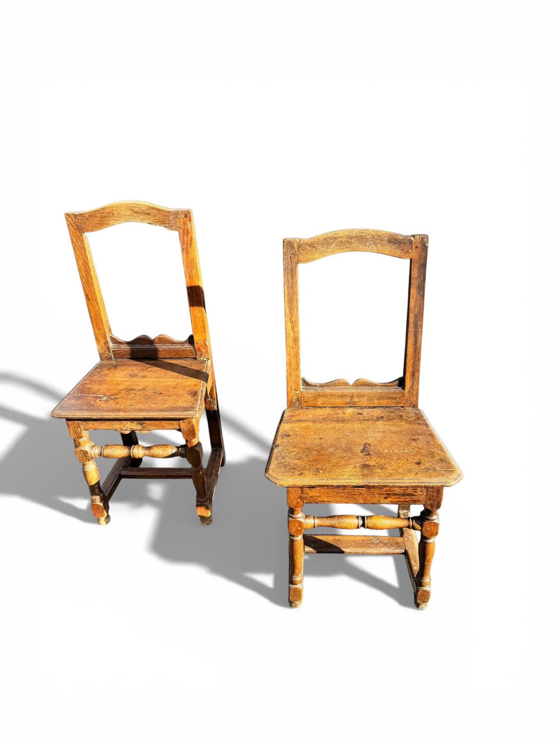 Paire de chaises lorraines XVIIIe siècle