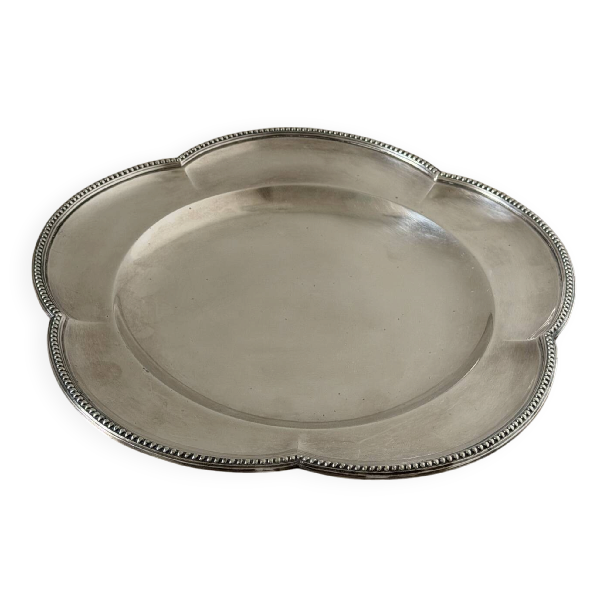 Plateau en argent vintage rare
