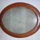 Miroir ovale cadre bois 74X58
