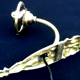 1930s Art Deco Wall Lamp Bronze / Brass Roses with Owl Decor