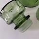 Carafe and matching tumblers in molded glass