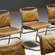 Leather & Steel Dining Chair by Raymond Rombouts, Belgium, 20th century