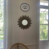 70'S golden resin sun mirror