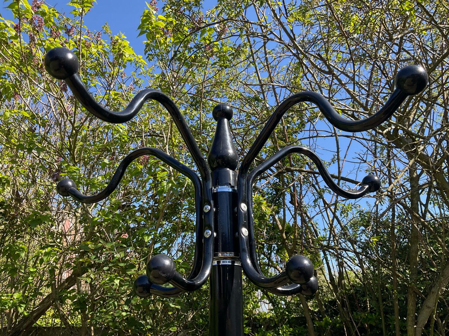 Vintage 1980s freestanding coat rack