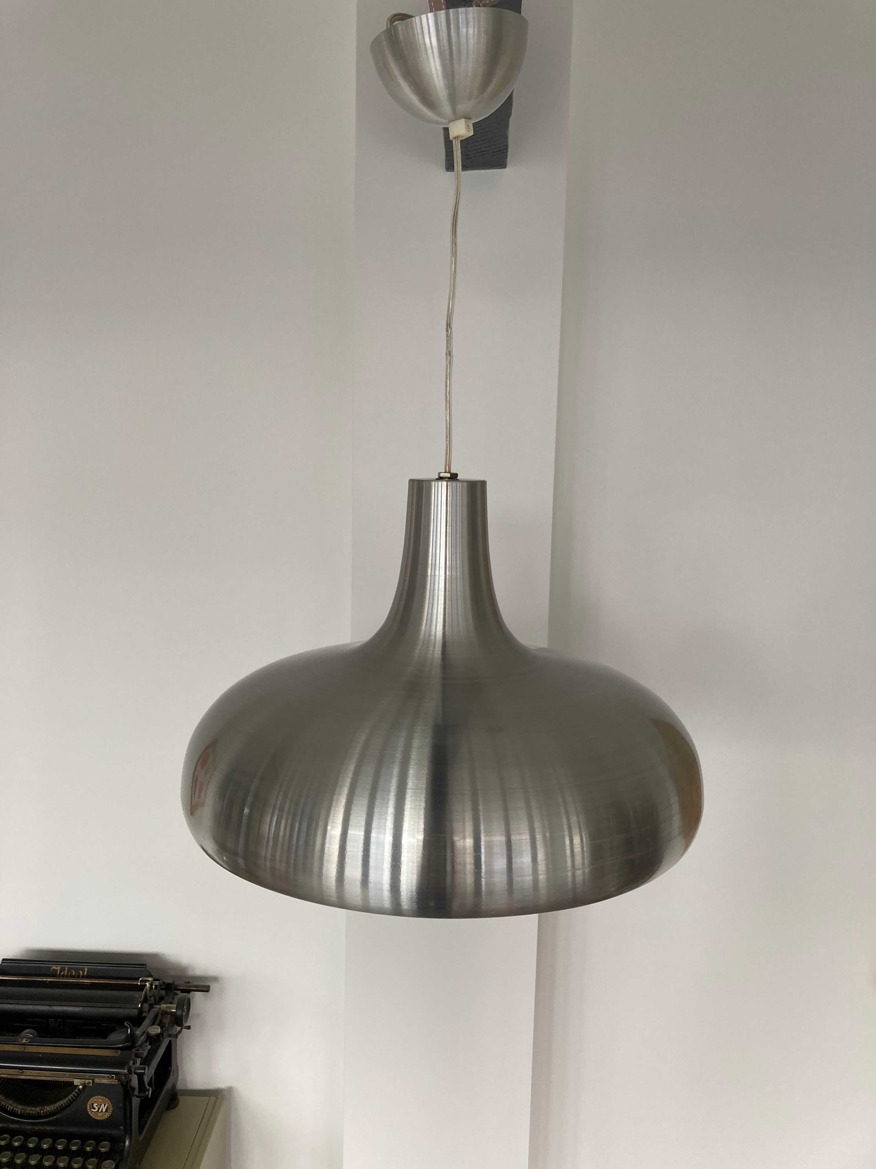 Suspension brushed aluminum diam 37 cm