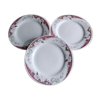 3 assiettes plates