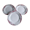 3 assiettes plates