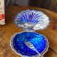 Beurrier coquille avec couteau, plaqué argent, Queen