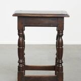 Antique English Stool / Joint Stool / Side Table from the 18th Century