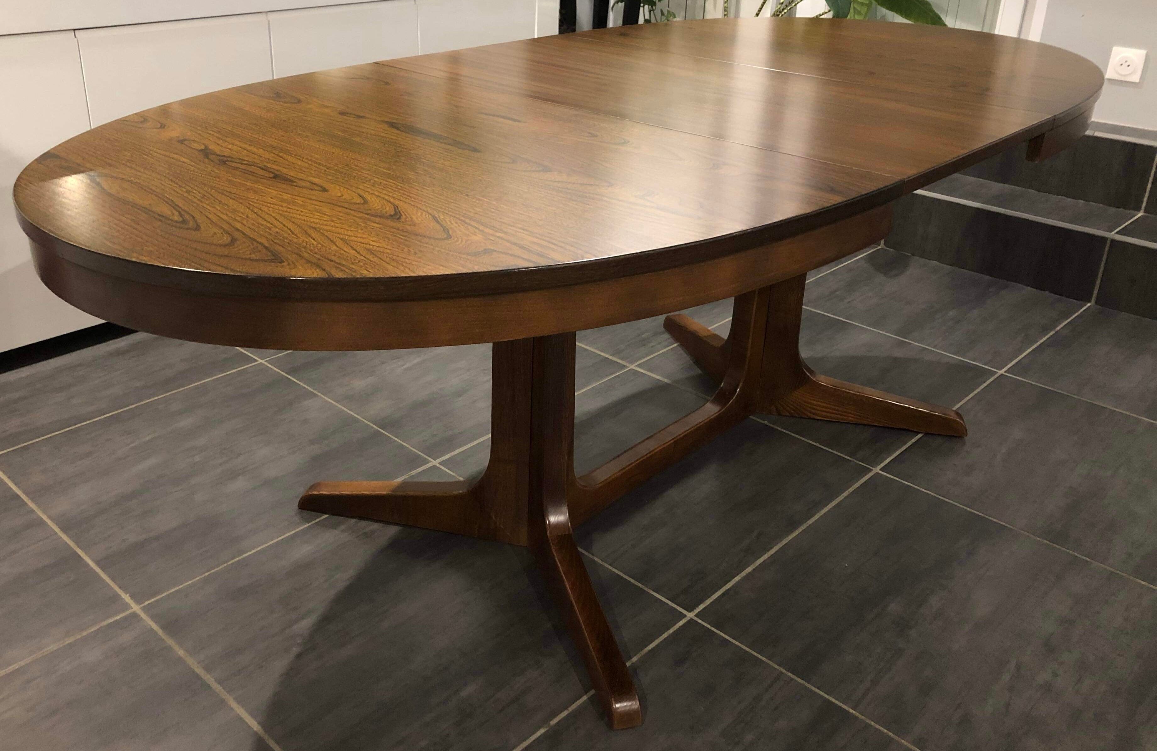 Vintage extendable table Baumann 1970s