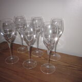 6 champagne flutes Taittinger