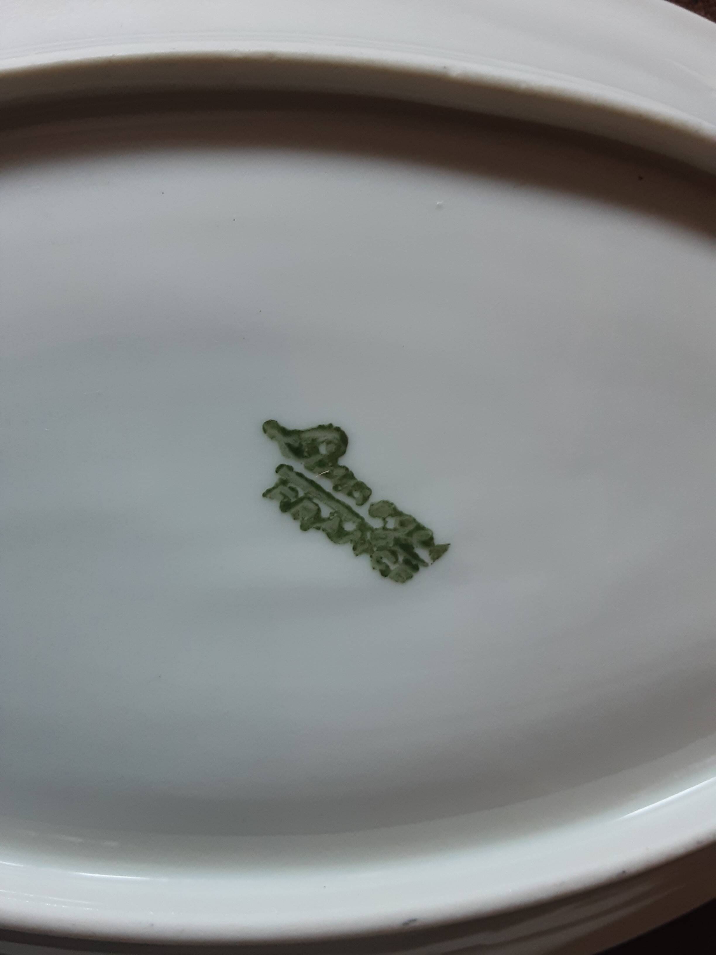 Set of 2 Limoges Porcelain butter dishes.