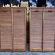 Pair of notary curtain binder furniture in oak 1950