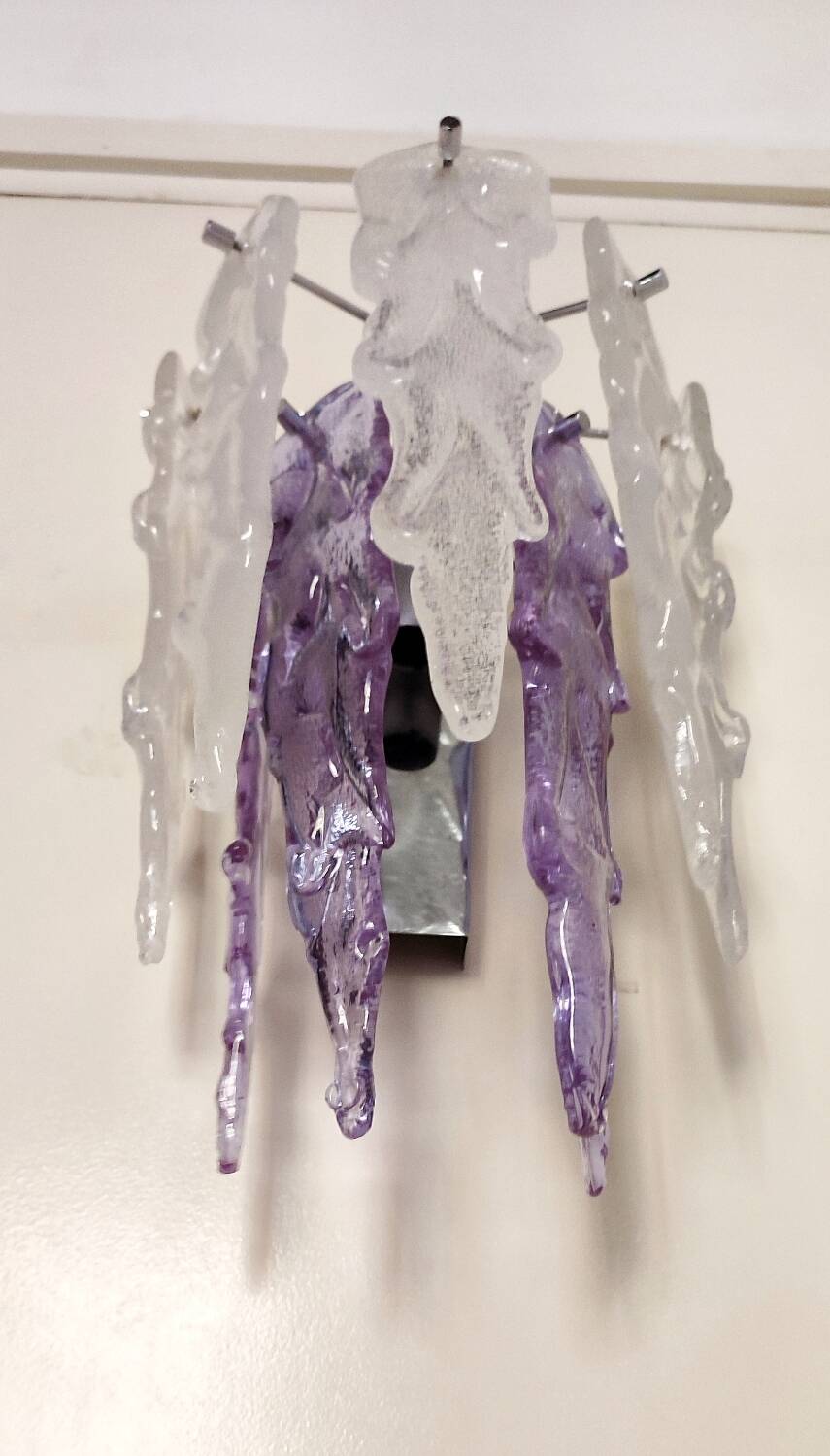 Applique de cristal. Italie, années 1970.