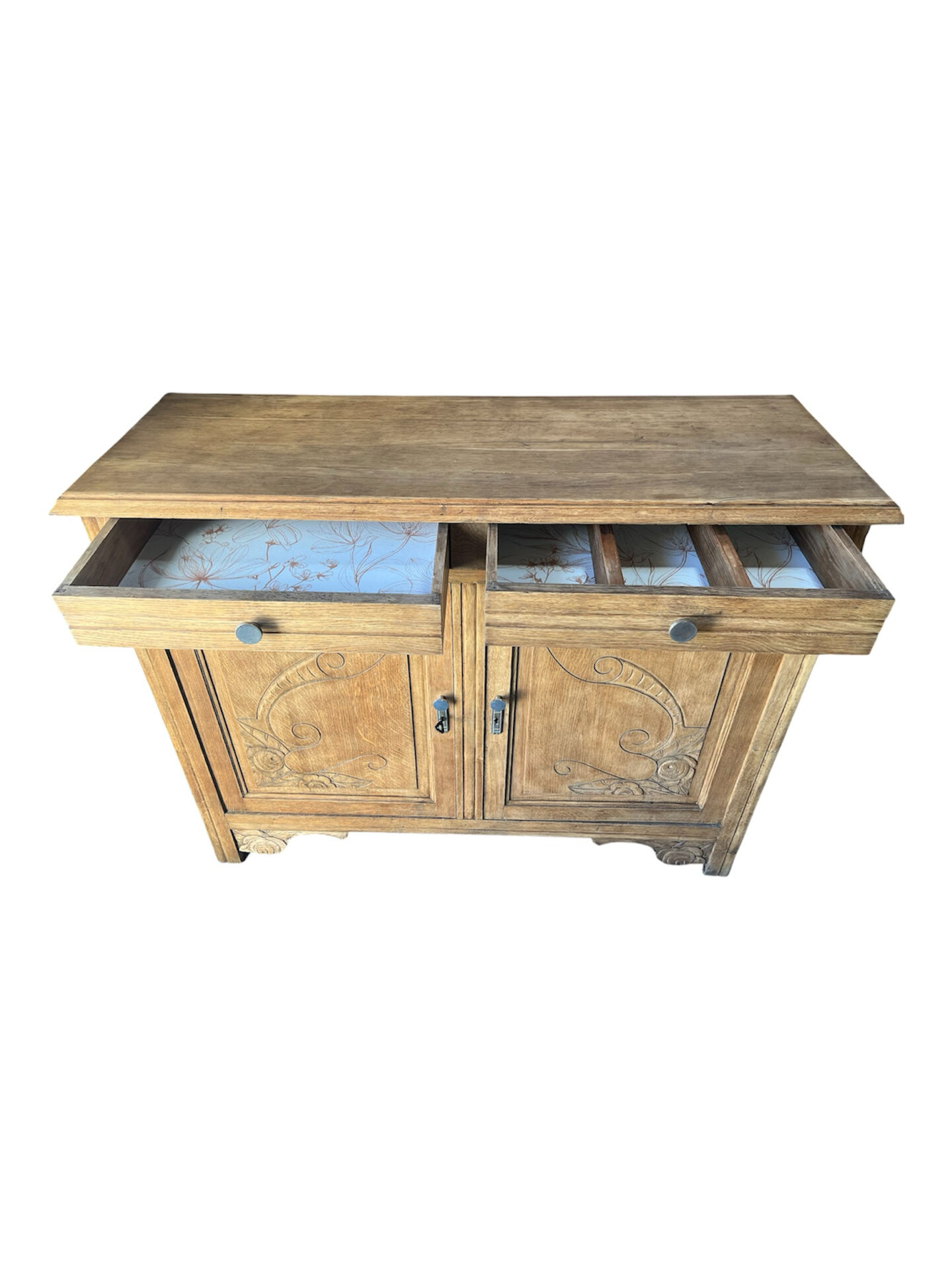 Art Deco oak Parisian sideboard