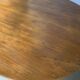Table basse haricot tripode en chêne, années 50