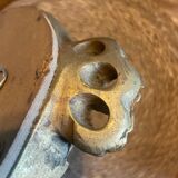 Old frame wall mirror oval gilded wood