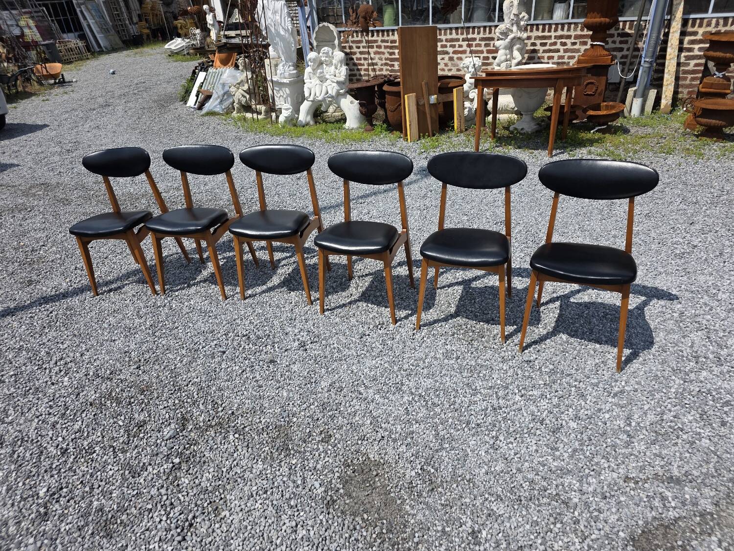 6 chaises, années 60
