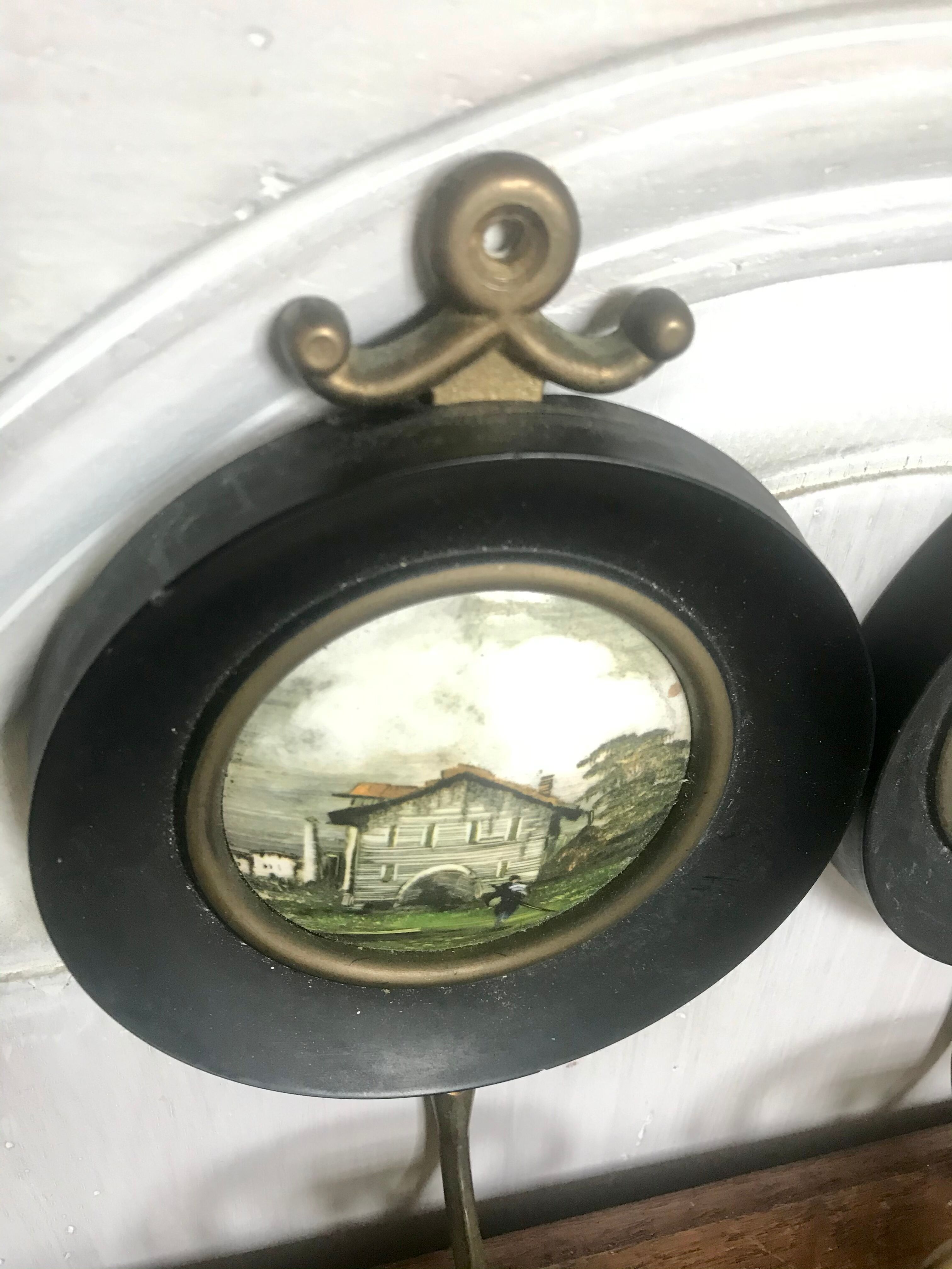 Vintage iridescent amber ceiling