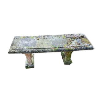 Reconstructed stone bench