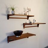 Floating wall shelves by Kai Kristiansen, Denmark, 1960s
