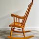 Rocking-chair en bois vintage