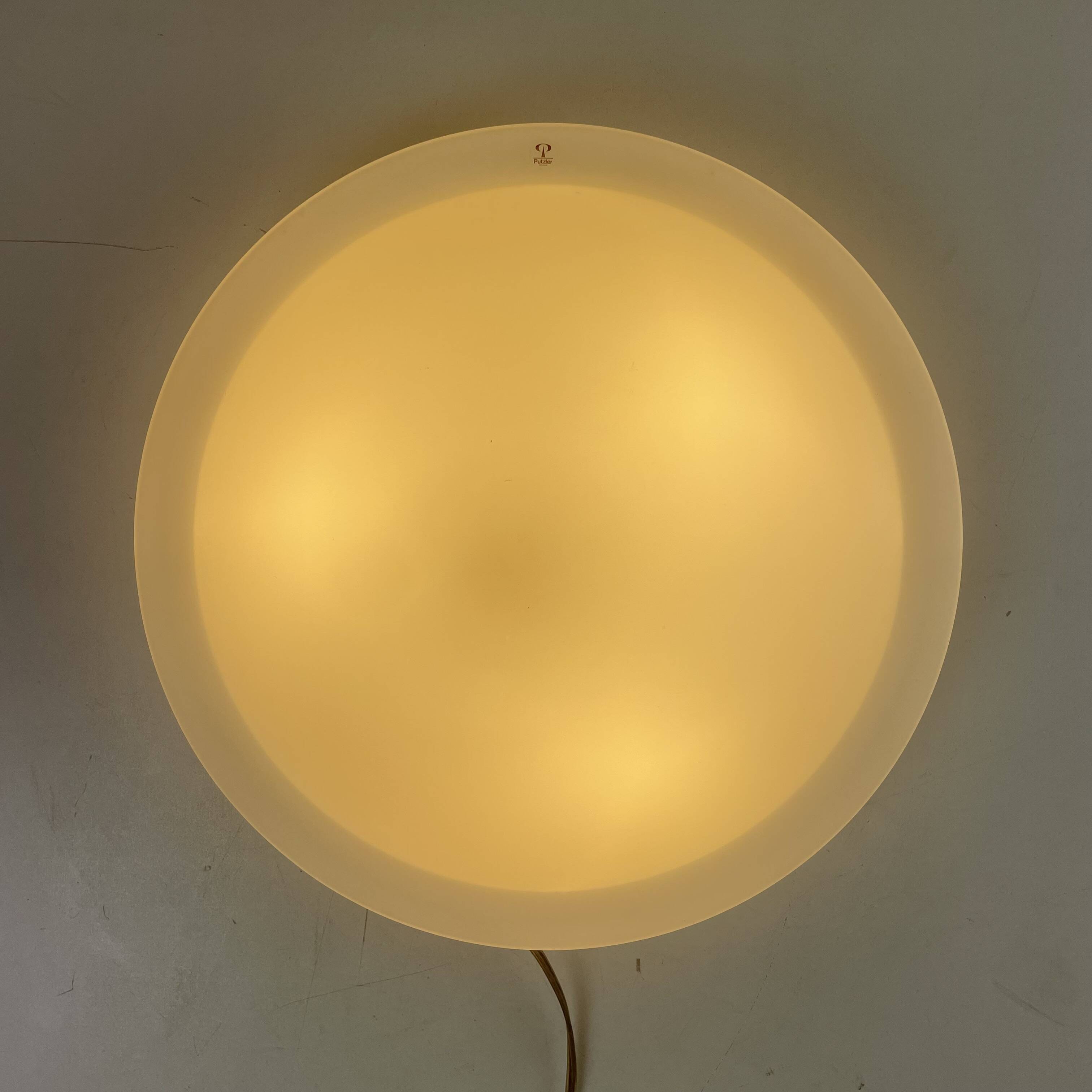 Opaline Ceiling Lamp by Peill+Putzler, Germany, 1980s
