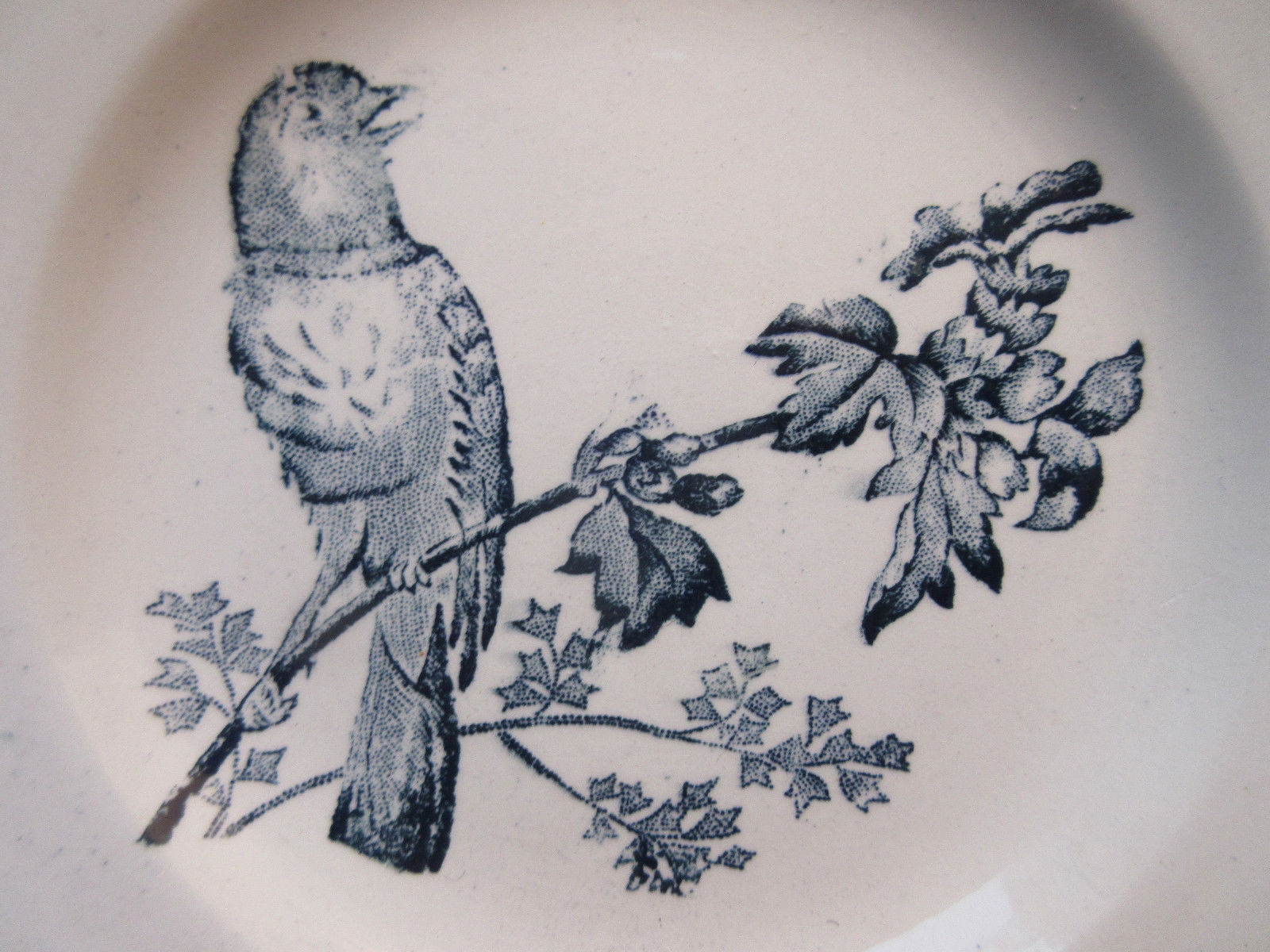 Dessert plate by Longwy model in blue