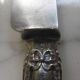 Couteaux en argent fourré poinçon minerve fin XlXeme decor rubans et fleurs