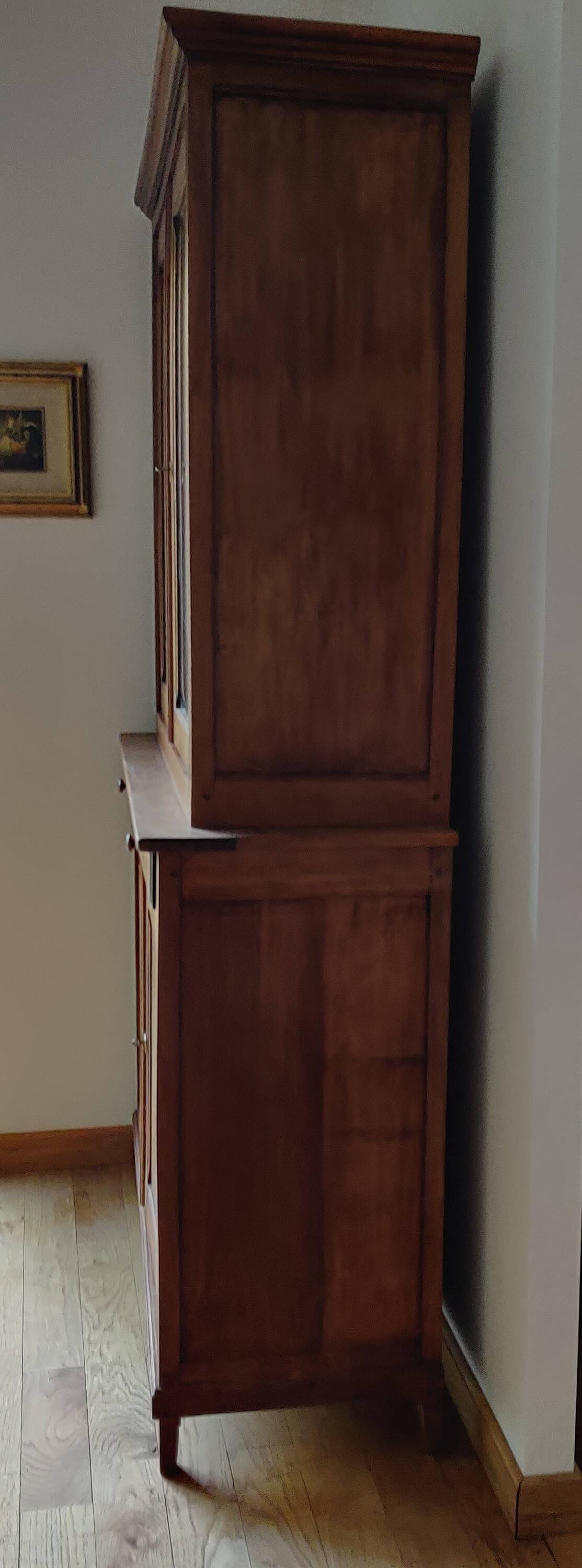 Country-style 2-part sideboard in light beech