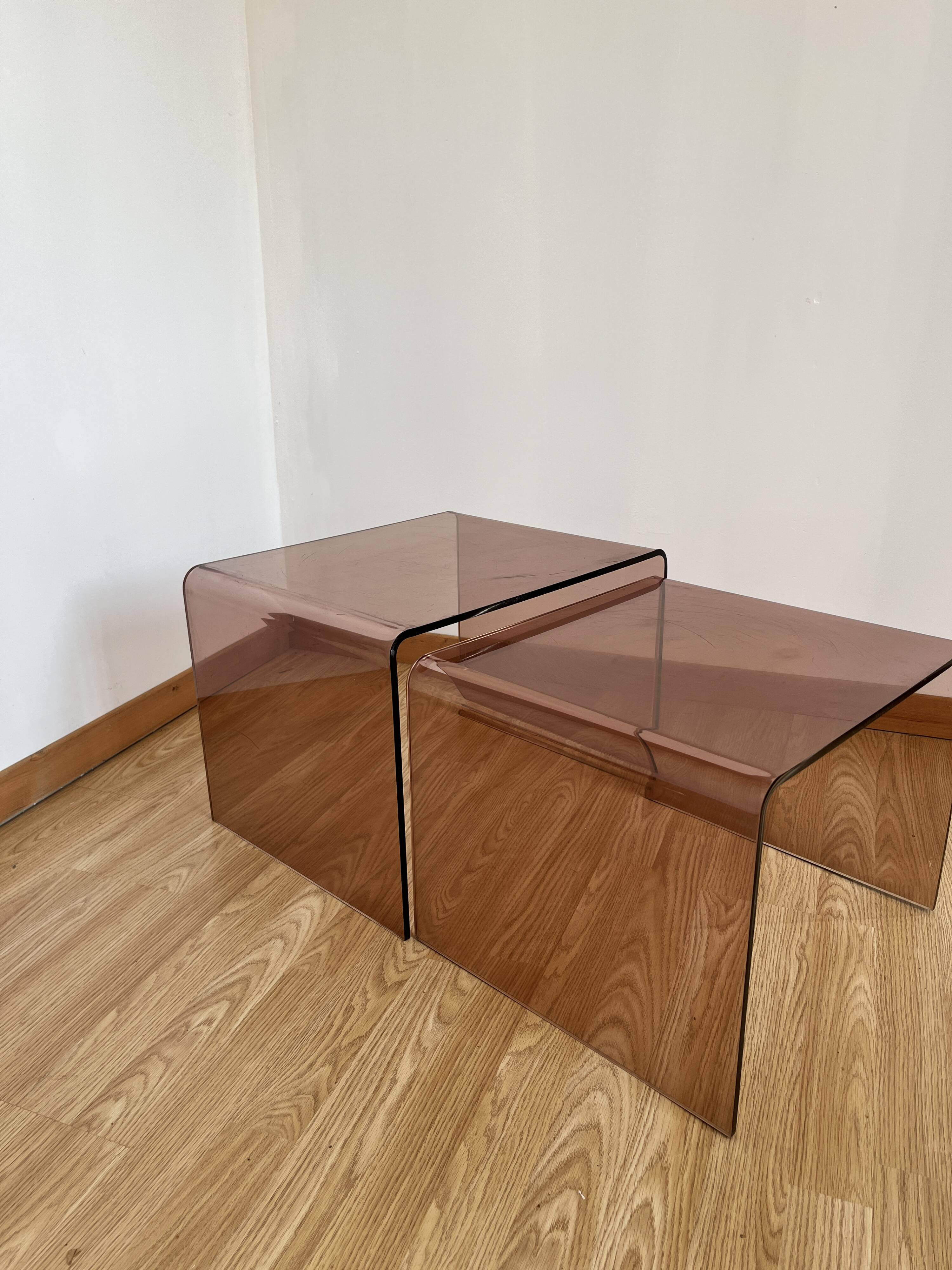 Plexiglass coffee table Michel Dumas