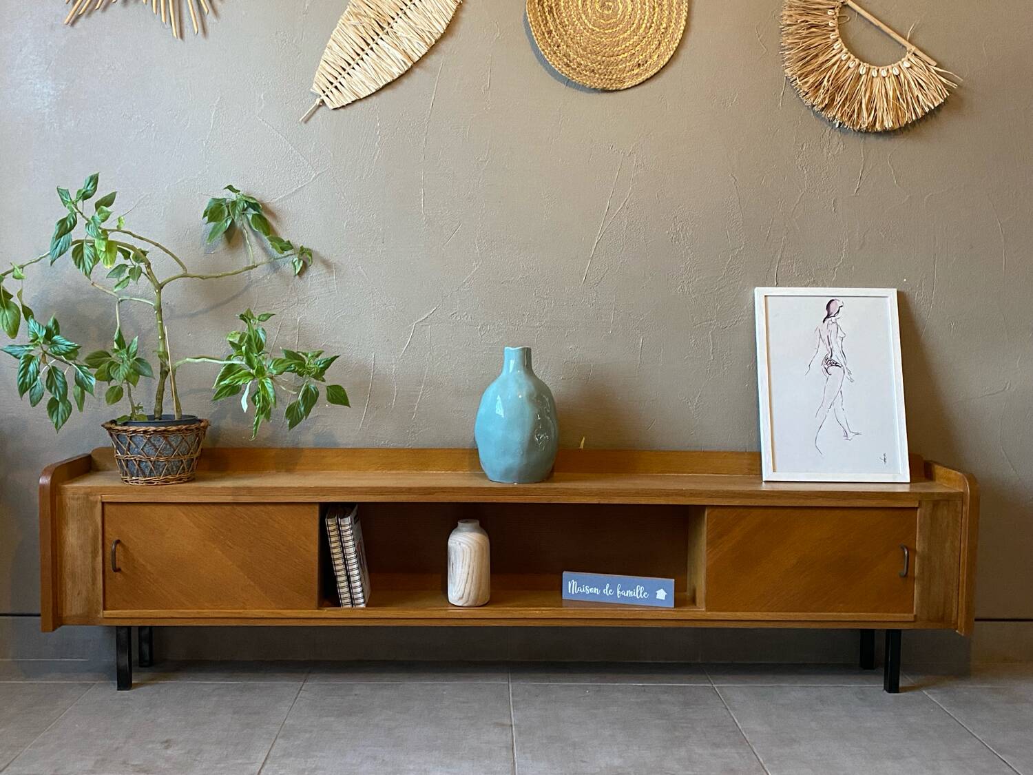 Vintage sideboard from the 60s (shallow)