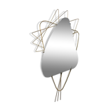 Vintage gold metal mirror 33x61cm