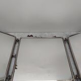 Square barber triptych mirror