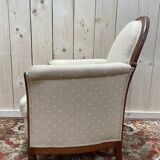 Fauteuil - Bergère époque Art Déco en noyer