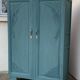 Armoire parisienne art déco bleue grisé 1930