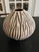 vase en céramique striée 1970