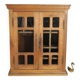 Vitrine en noyer massif XXème