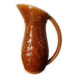 old pitcher Sarreguemines Plouzeau Chinon wine old french pitcher wine