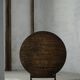 Round table with a tilting top from a 19th-century provincial French winemaker in oak.