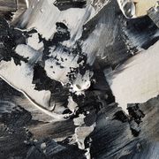 Tableau peinture abstrait "clandestin"