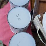 Enamelled spice jars