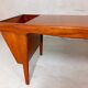 Scandinavian coffee table vintage 50s 60s in teak with magazine holders