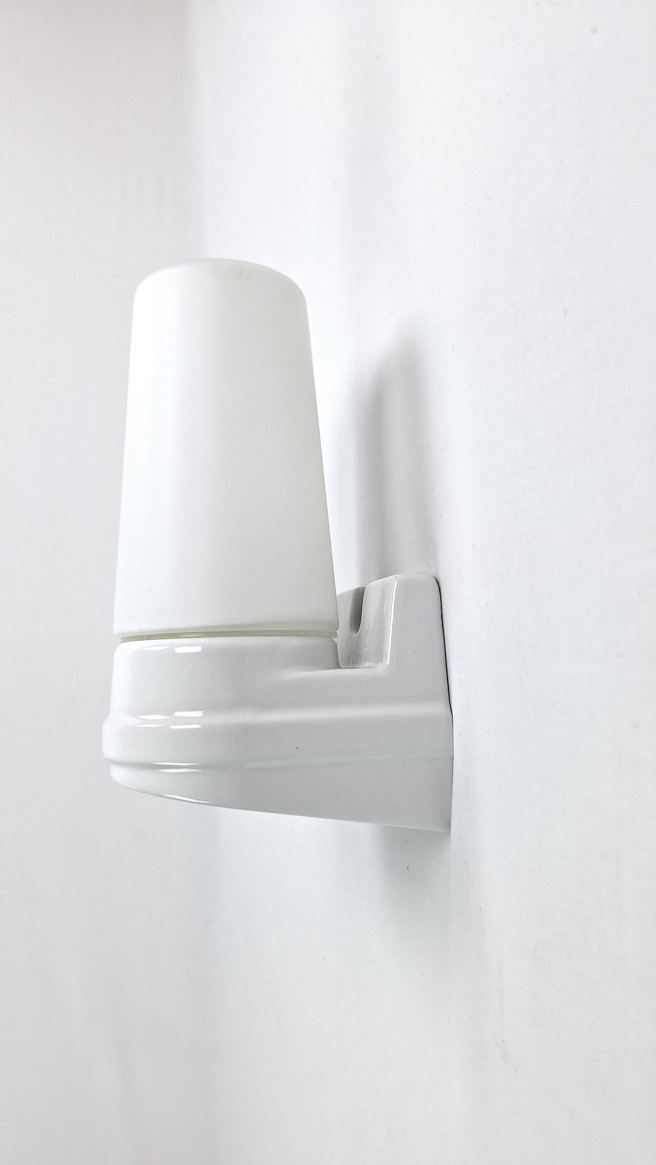 Vintage ceramic IFO wall light bathroom bedside Midcentury