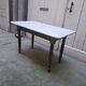 Wood and marble bistro table